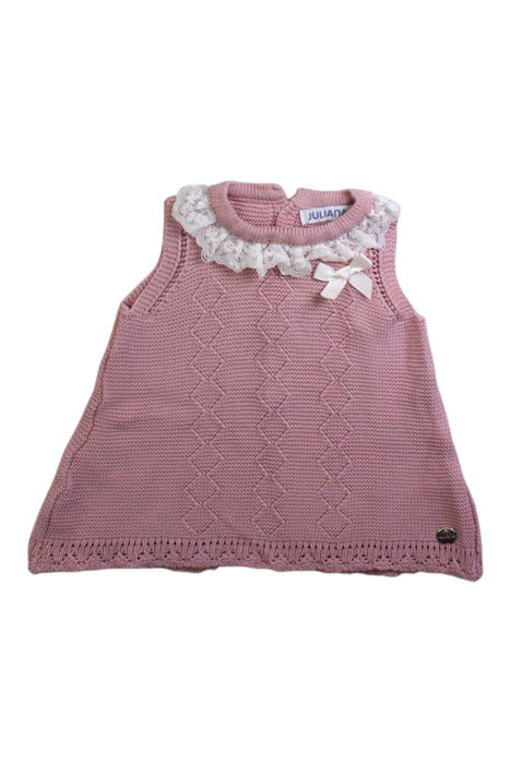 A Pink Sweater Dresses from Juliana in size Newborn for girl. (Front View)