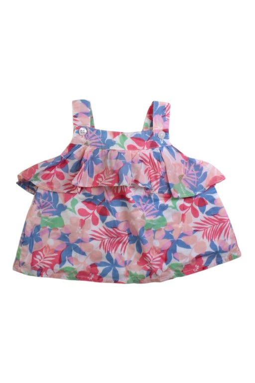 A Multicolour Sleeveless Tops from Janie & Jack in size 0-3M for girl. (Front View)