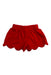 A Red Shorts from Shower Me With Love in size 0-3M for girl. (Back View)