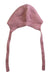 A Pink Winter Hats from La Coqueta in size 3-6M for girl. (Back View)