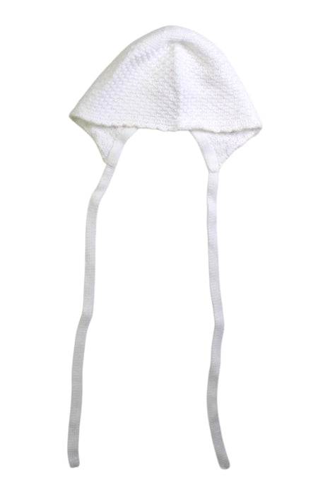 A White Winter Hats from Paz Rodriguez in size Newborn for girl. (Front View)