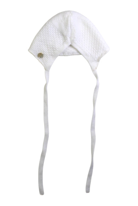 A White Winter Hats from Paz Rodriguez in size Newborn for girl. (Back View)