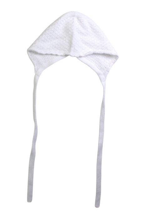 A White Winter Hats from Paz Rodriguez in size Newborn for girl. (Front View)