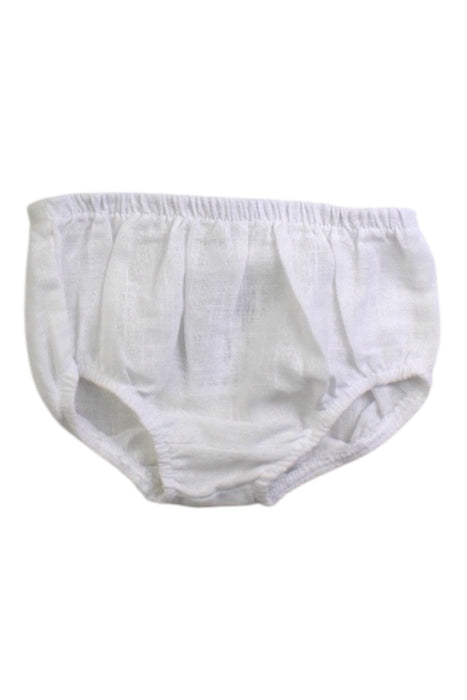 A White Bloomers from Mayoral in size 3-6M for girl. (Front View)
