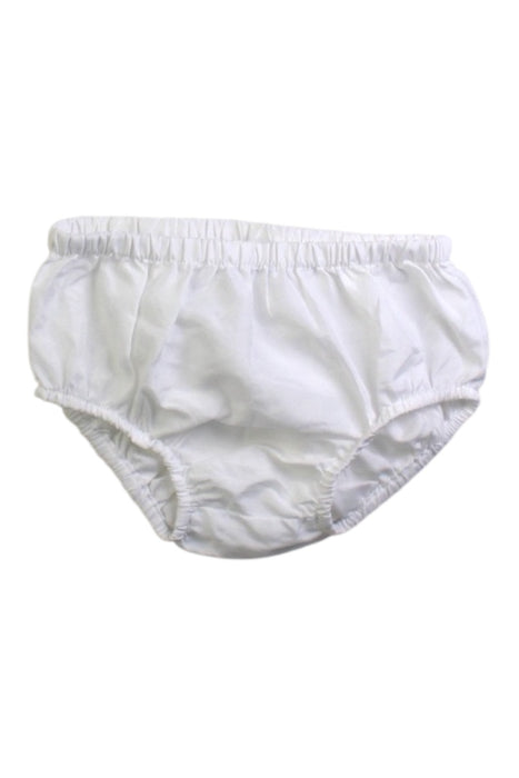 A White Bloomers from Janie & Jack in size 3-6M for neutral. (Front View)