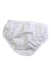 A White Bloomers from Janie & Jack in size 3-6M for neutral. (Back View)
