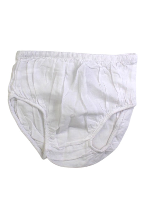 A White Bloomers from Janie & Jack in size 12-18M for neutral. (Front View)