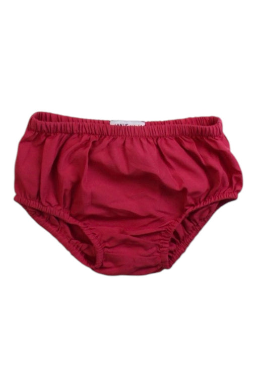 A Red Bloomers from Janie & Jack in size 3-6M for girl. (Front View)