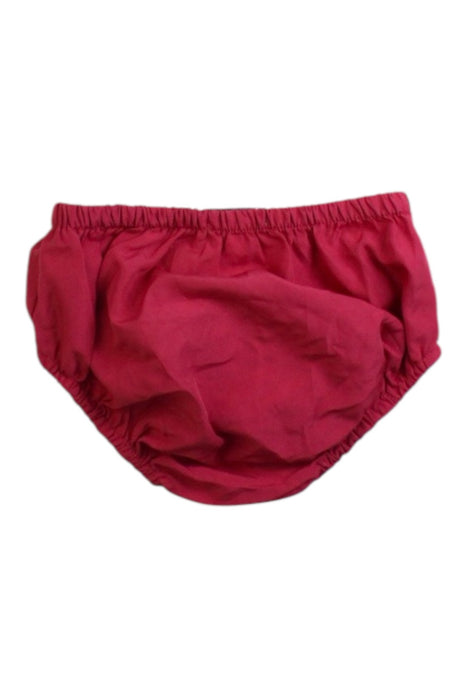A Red Bloomers from Janie & Jack in size 3-6M for girl. (Back View)
