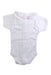 A White Short Sleeve Bodysuits from Babidu in size Newborn for girl. (Front View)