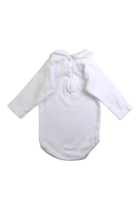 A White Long Sleeve Bodysuits from Babidu in size 3-6M for neutral. (Back View)