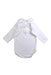 A White Long Sleeve Bodysuits from Babidu in size 3-6M for neutral. (Back View)