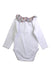 A White Long Sleeve Bodysuits from La Coqueta in size 3-6M for girl. (Back View)