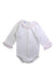 A White Long Sleeve Bodysuits from Babidu in size 3-6M for girl. (Front View)