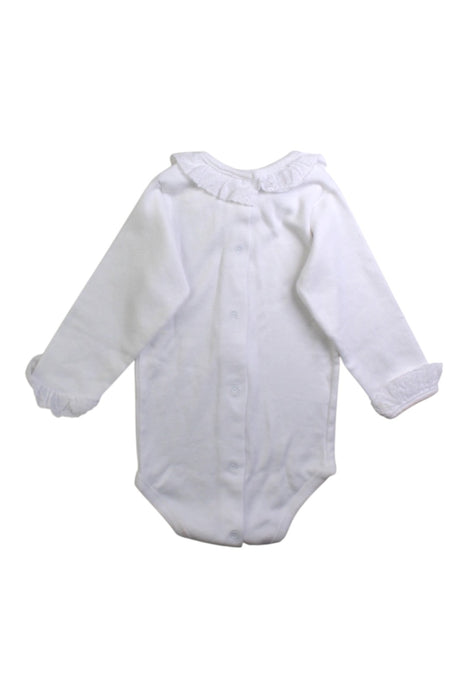A White Long Sleeve Bodysuits from Babidu in size 3-6M for girl. (Back View)