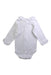 A White Long Sleeve Bodysuits from Babidu in size 3-6M for girl. (Back View)