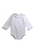 A White Long Sleeve Bodysuits from Babidu in size 0-3M for girl. (Front View)