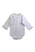 A White Long Sleeve Bodysuits from Babidu in size 0-3M for girl. (Back View)
