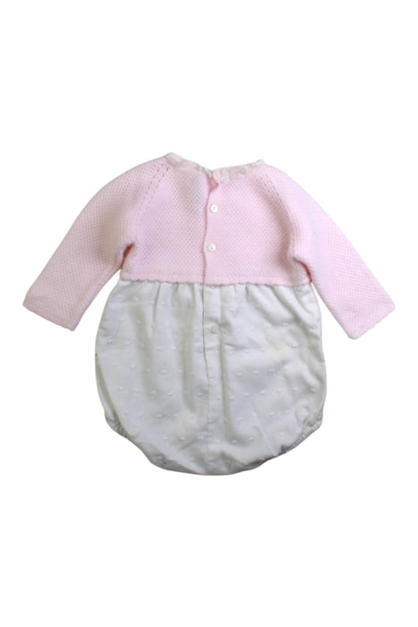 A Pink Long Sleeve Rompers from Martin Aranda in size 0-3M for girl. (Back View)