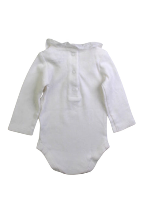 A White Long Sleeve Bodysuits from Janie & Jack in size Newborn for girl. (Back View)
