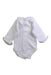 A White Long Sleeve Bodysuits from Babidu in size Newborn for girl. (Back View)