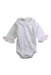 A White Long Sleeve Bodysuits from Babidu in size Newborn for girl. (Front View)
