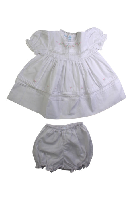 A White Skirt Sets from Feltman Brothers in size 0-3M for girl. (Front View)
