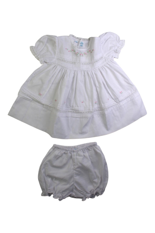 A White Skirt Sets from Feltman Brothers in size 0-3M for girl. (Front View)