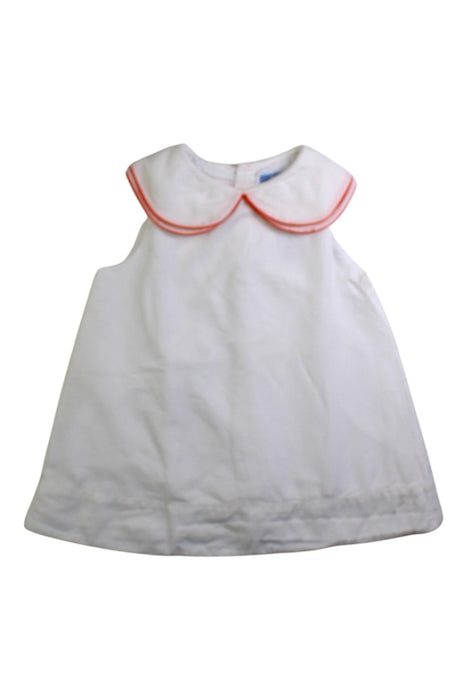 A White Sleeveless Dresses from Jacadi in size 6-12M for girl. (Front View)