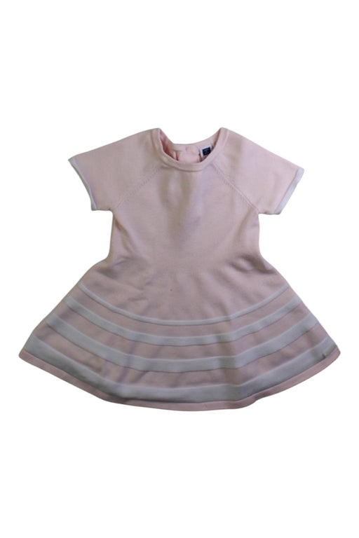 A Peach Short Sleeve Dresses from Janie & Jack in size 6-12M for girl. (Front View)