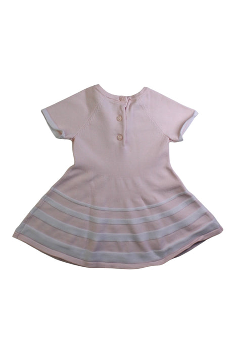 A Peach Short Sleeve Dresses from Janie & Jack in size 6-12M for girl. (Back View)