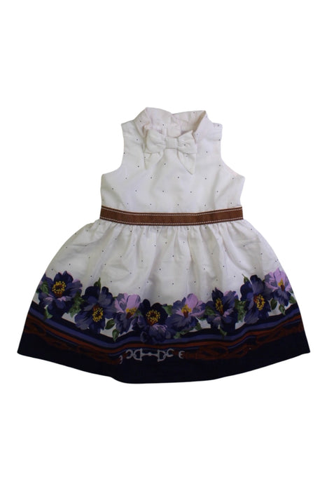 A White Sleeveless Dresses from Janie & Jack in size 3-6M for girl. (Front View)