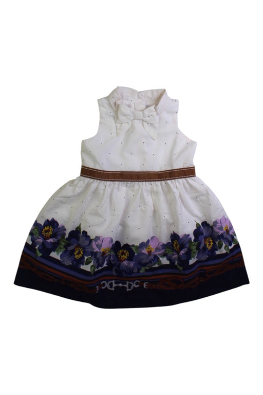 A White Sleeveless Dresses from Janie & Jack in size 3-6M for girl. (Front View)
