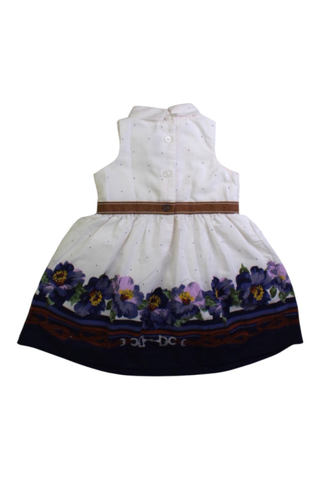 A White Sleeveless Dresses from Janie & Jack in size 3-6M for girl. (Back View)