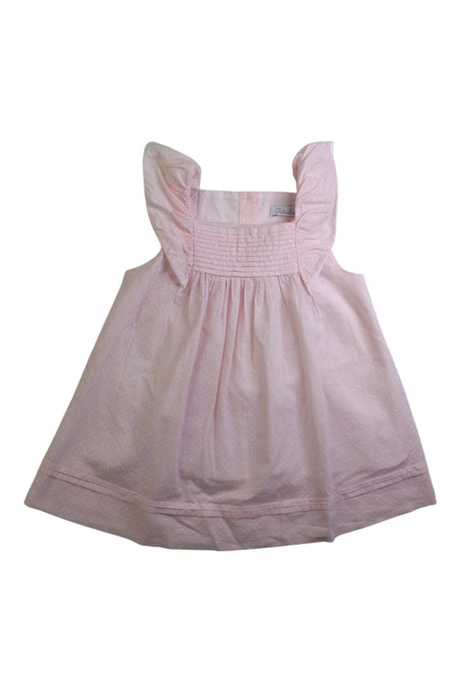 A Pink Sleeveless Dresses from Patachou in size 6-12M for girl. (Front View)
