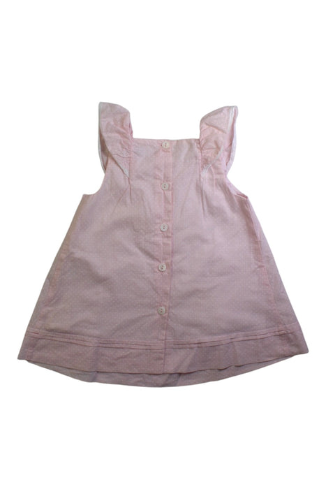 A Pink Sleeveless Dresses from Patachou in size 6-12M for girl. (Back View)