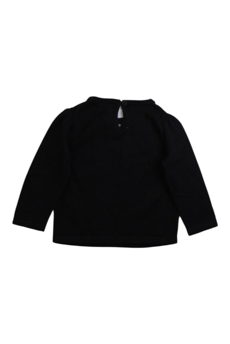 A Black Knit Sweaters from Janie & Jack in size 6-12M for girl. (Back View)