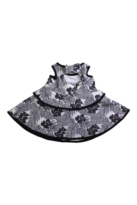 A Black Sleeveless Dresses from Janie & Jack in size 3-6M for girl. (Back View)