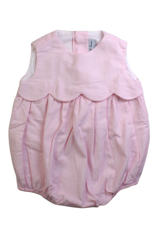 A Pink Sleeveless Rompers from Sophie & Lucas in size 3-6M for girl. (Front View)
