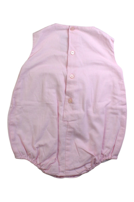 A Pink Sleeveless Rompers from Sophie & Lucas in size 3-6M for girl. (Back View)