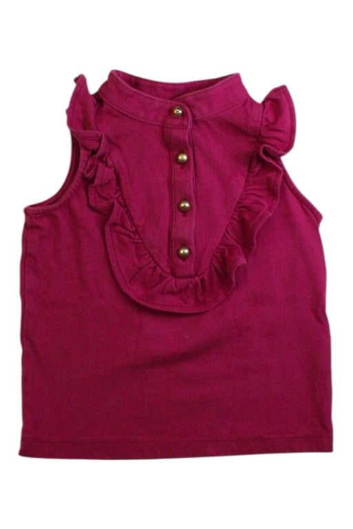 A Pink Sleeveless Tops from Janie & Jack in size 18-24M for girl. (Front View)