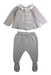 A Grey Pants Sets from Paz Rodriguez in size Newborn for girl. (Front View)