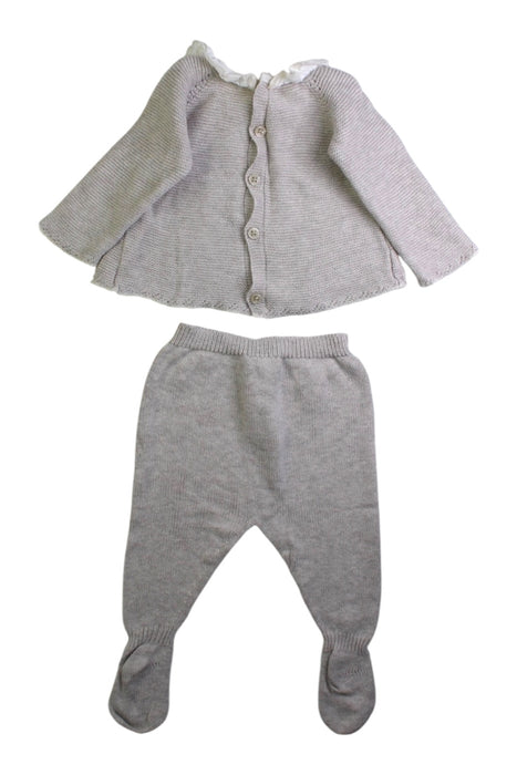 A Grey Pants Sets from Paz Rodriguez in size Newborn for girl. (Back View)