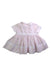 A Pink Short Sleeve Dresses from Sarah Louise in size 0-3M for girl. (Back View)