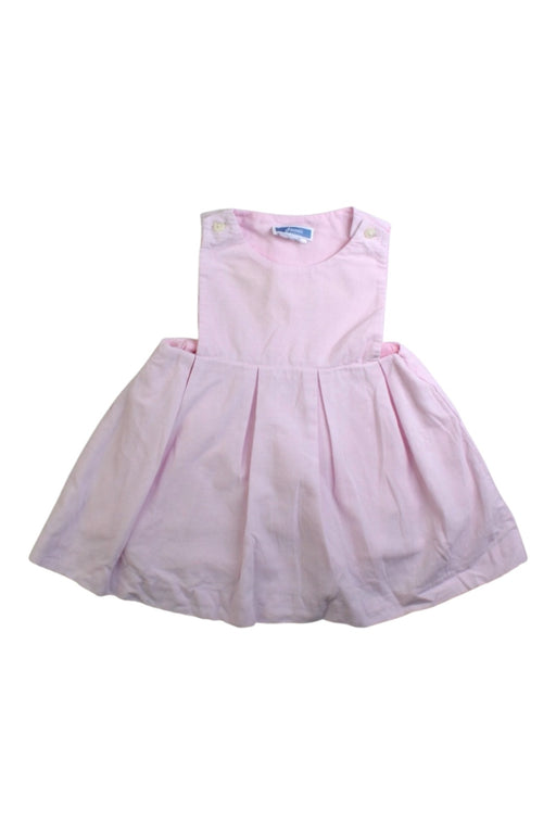 A Pink Sleeveless Dresses from Jacadi in size 0-3M for girl. (Front View)