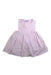 A Pink Sleeveless Dresses from Jacadi in size 0-3M for girl. (Front View)