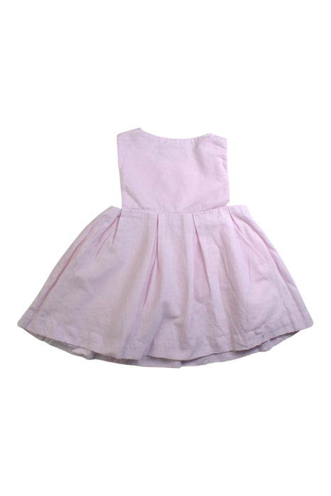 A Pink Sleeveless Dresses from Jacadi in size 0-3M for girl. (Back View)