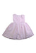A Pink Sleeveless Dresses from Jacadi in size 0-3M for girl. (Back View)