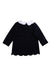 A Black Long Sleeve Dresses from Jacadi in size 3-6M for girl. (Back View)