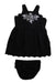 A Black Dress Sets from Janie & Jack in size 3-6M for girl. (Front View)